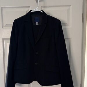 J. Crew Classic Black Women's Suite Blazer and matching wide leg lined pants